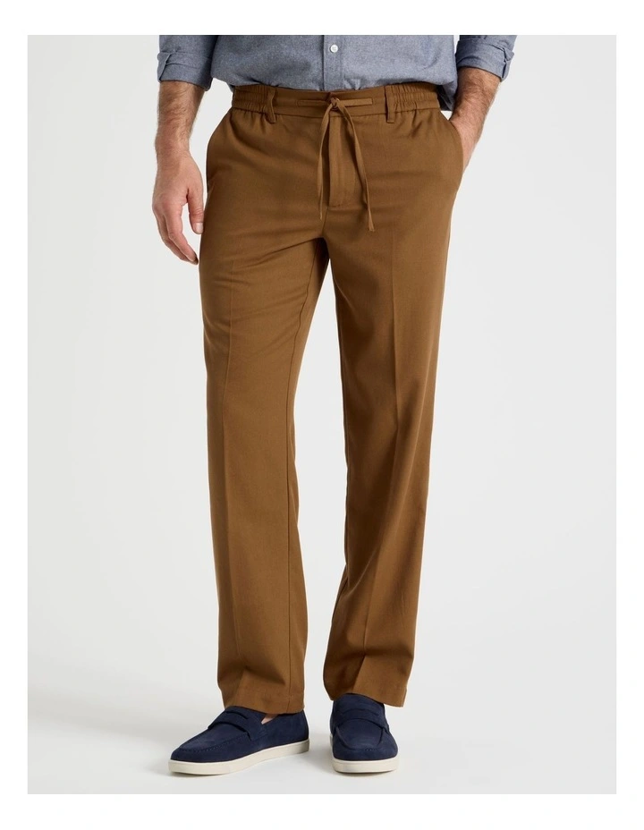 Non Iron Pant in Camel image 2