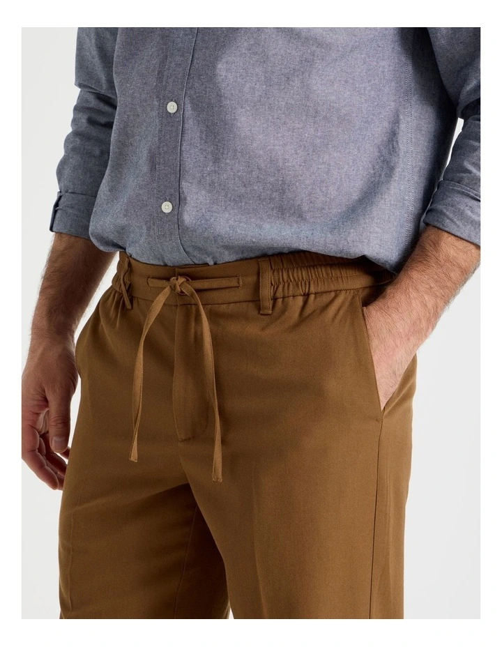 Non Iron Pant in Camel image 3