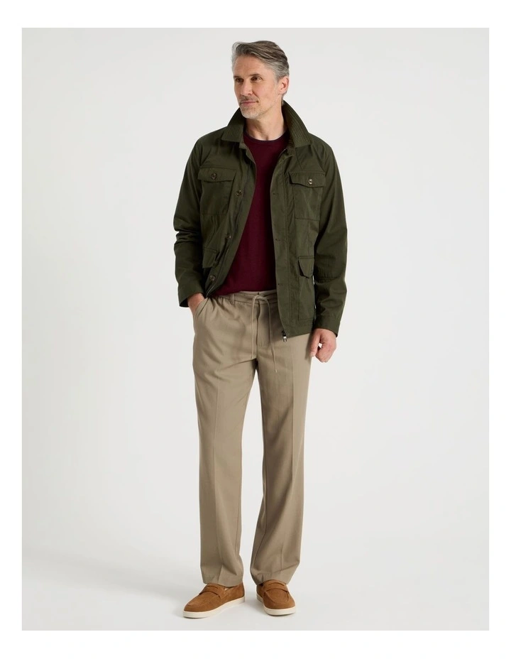 Non Iron Pant in Taupe image 1