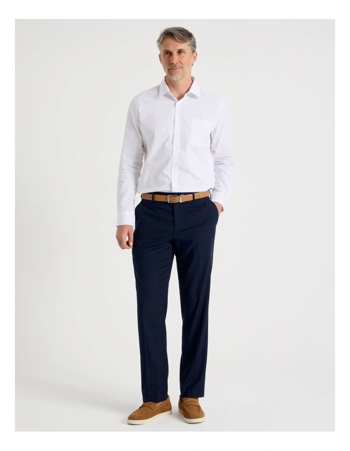 Non Iron Trouser in Navy image 2