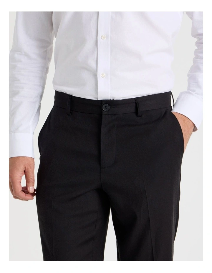Non Iron Trouser in Black image 3