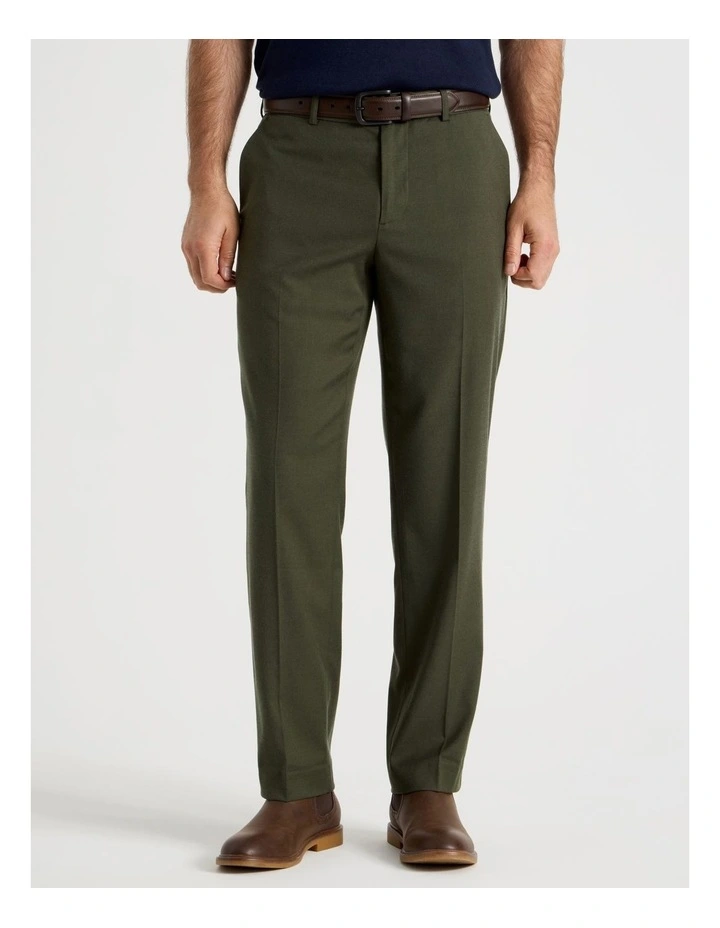 Non Iron Trouser in Khaki image 2