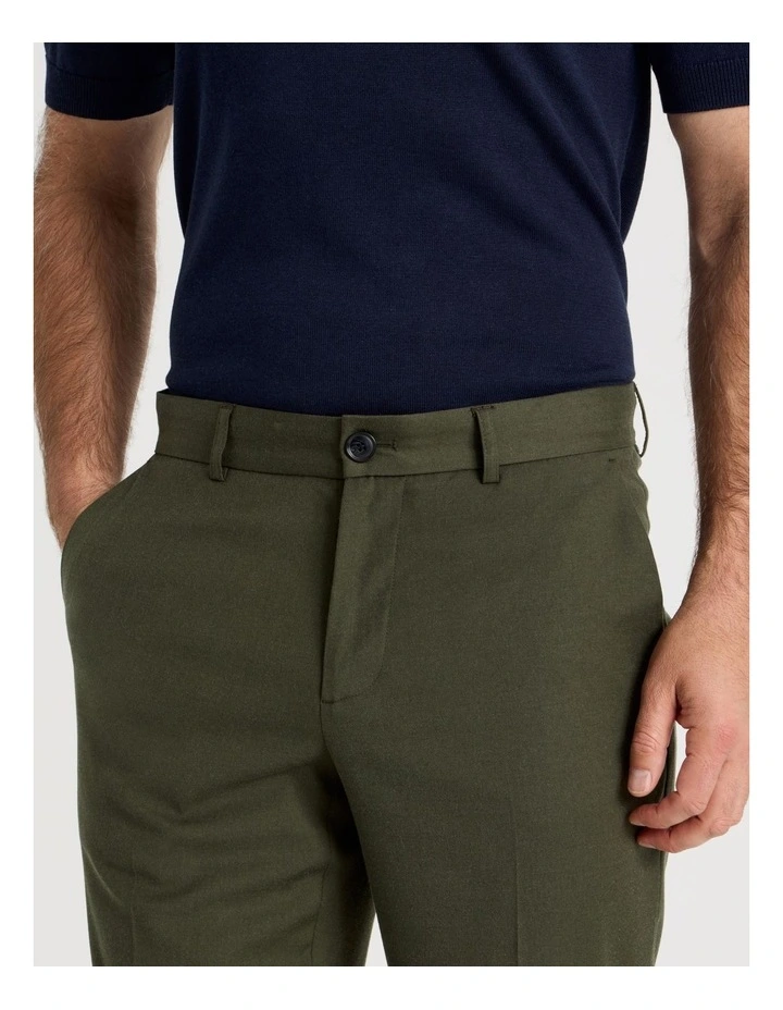 Non Iron Trouser in Khaki image 3