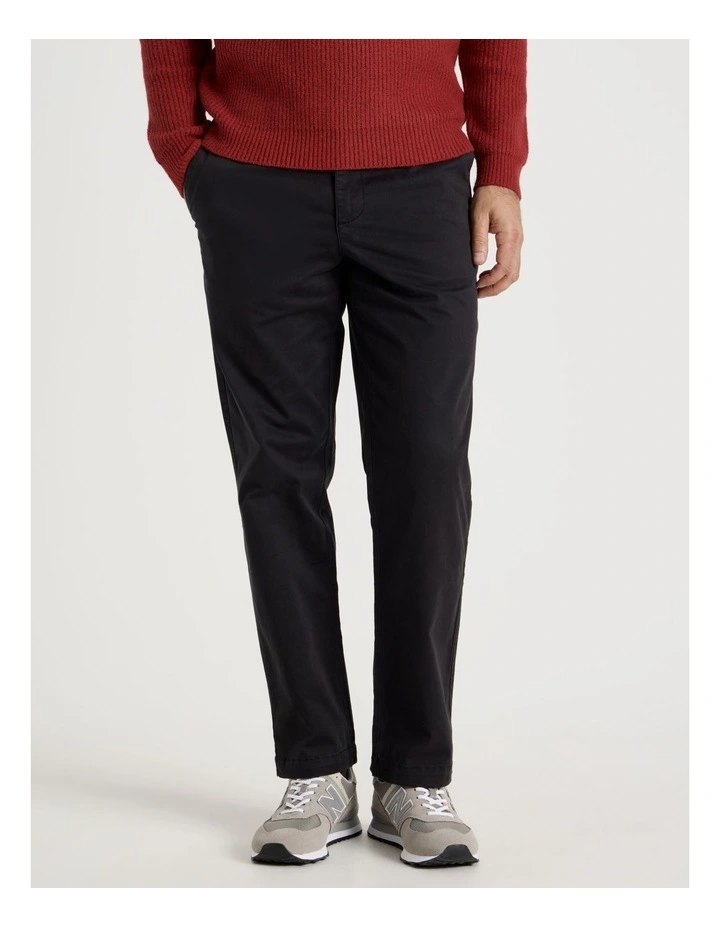 Elasticated Waist Pant in Black image 2