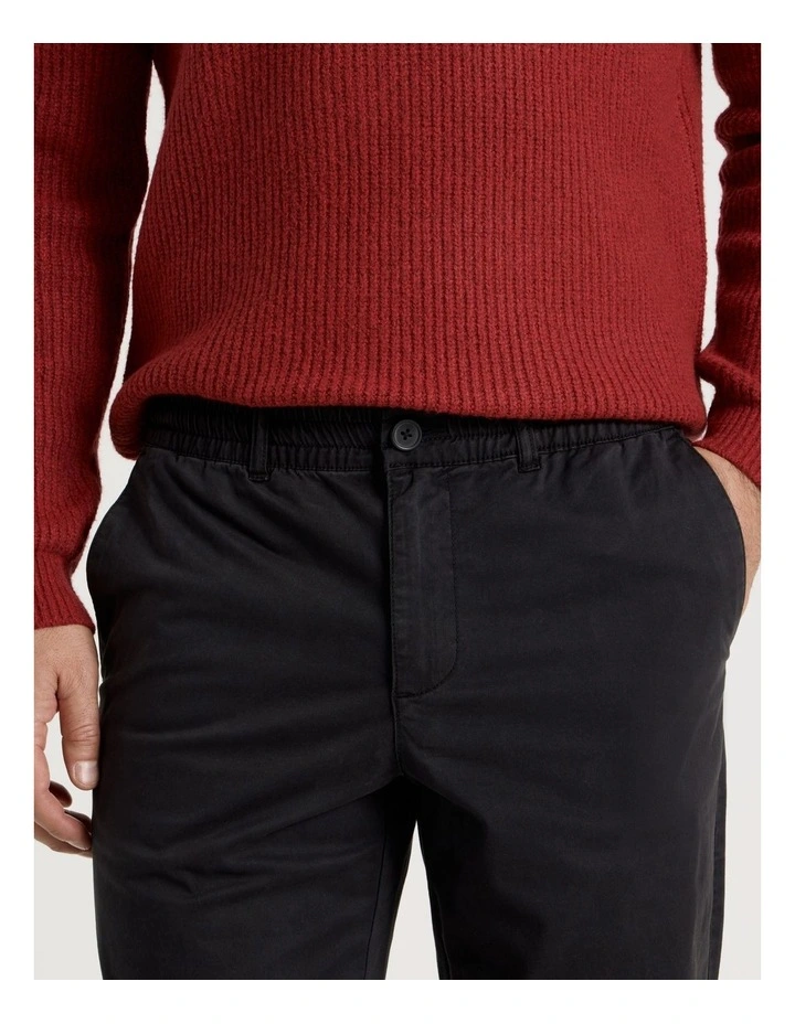 Elasticated Waist Pant in Black image 5