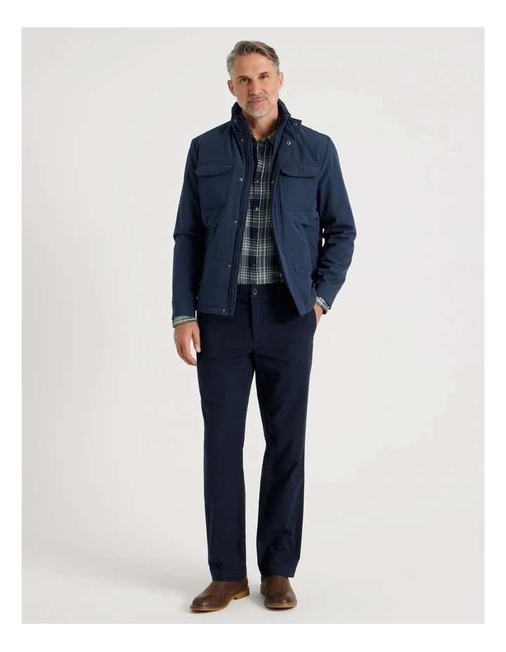 Brushed Elasticated Waist Pants in Navy image 6