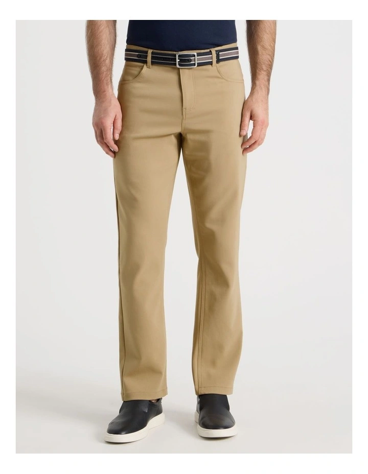 Comfort 5 Pocket Pant in Tan image 2