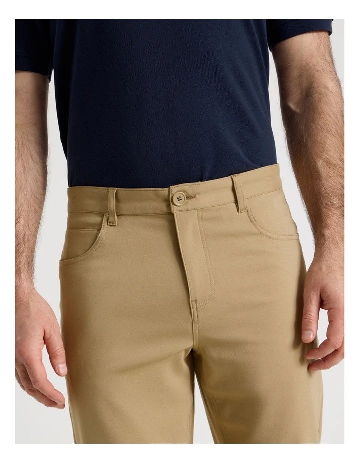 Comfort 5 Pocket Pant in Tan image 3