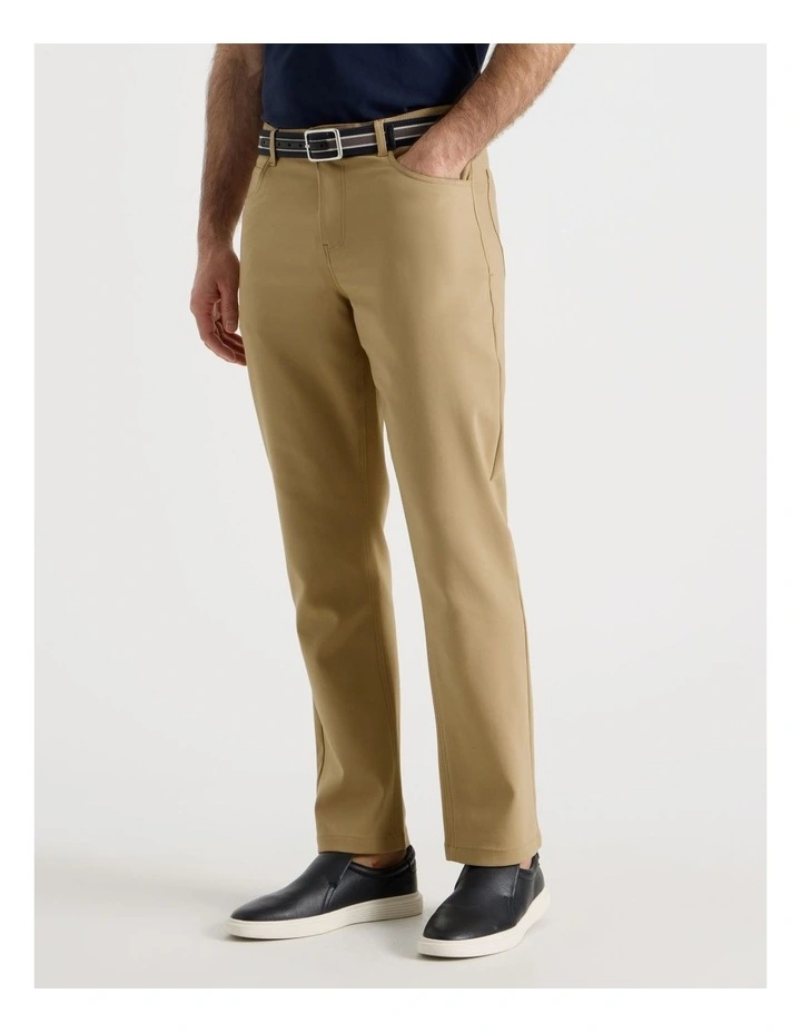 Comfort 5 Pocket Pant in Tan image 5