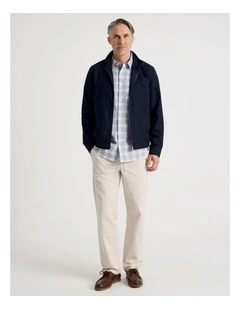 Cotton Pull On Pant in Bone