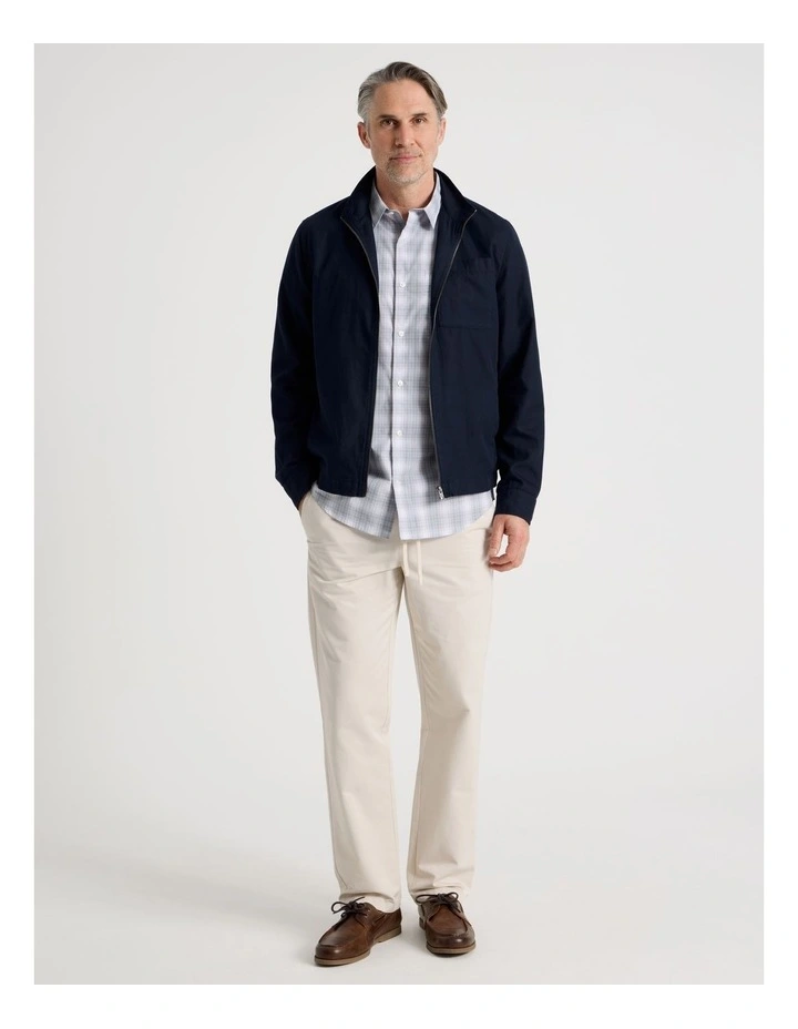 Cotton Pull On Pant in Bone image 1
