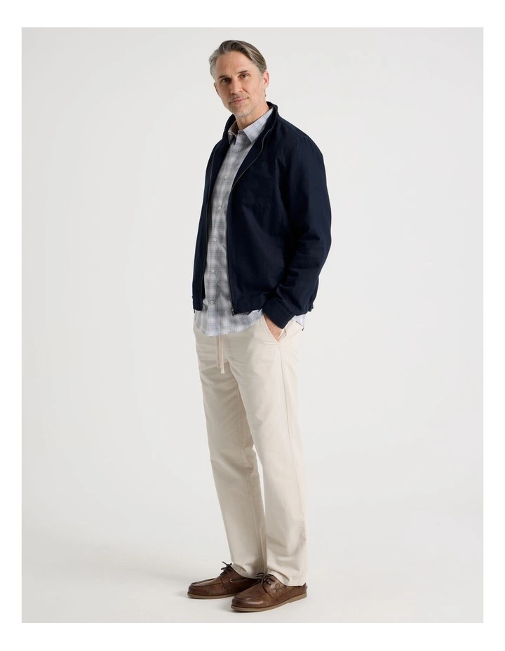 Cotton Pull On Pant in Bone image 3
