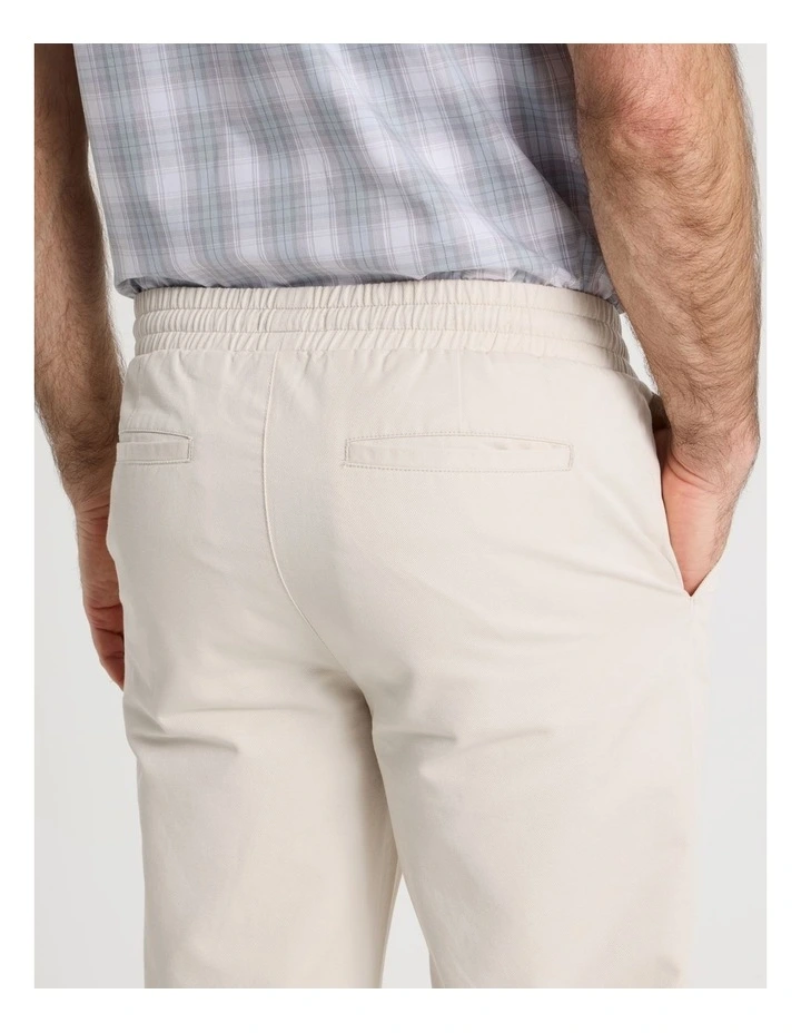Cotton Pull On Pant in Bone image 6