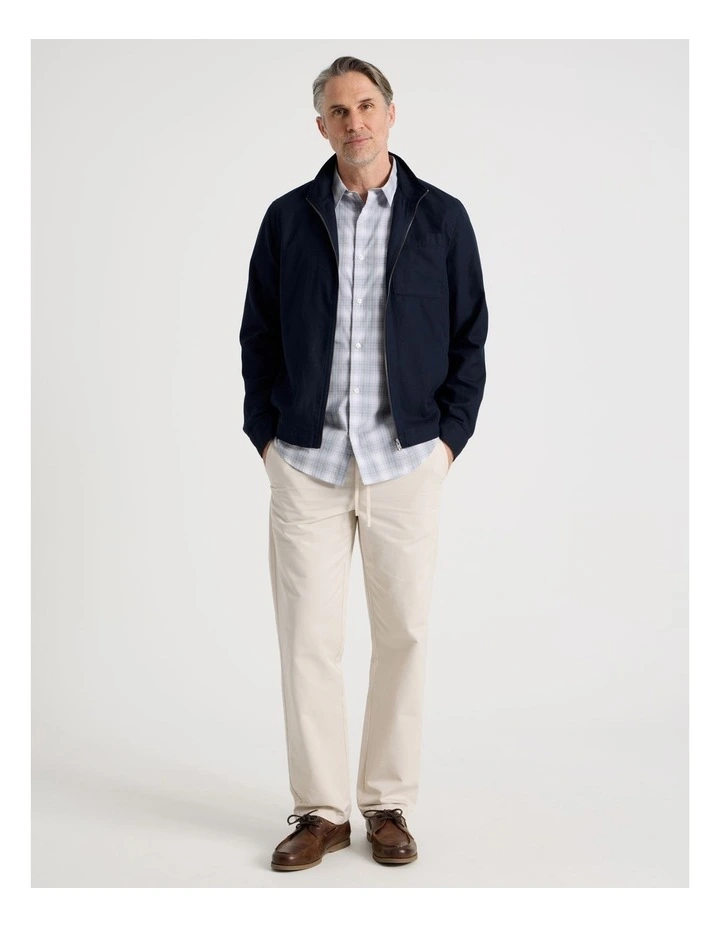 Cotton Pull On Pant in Bone image 7