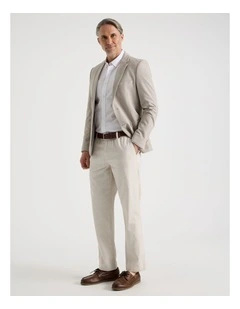 Cotton Linen Pant in Bone