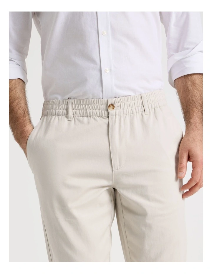 Cotton Linen Pant in Bone image 4