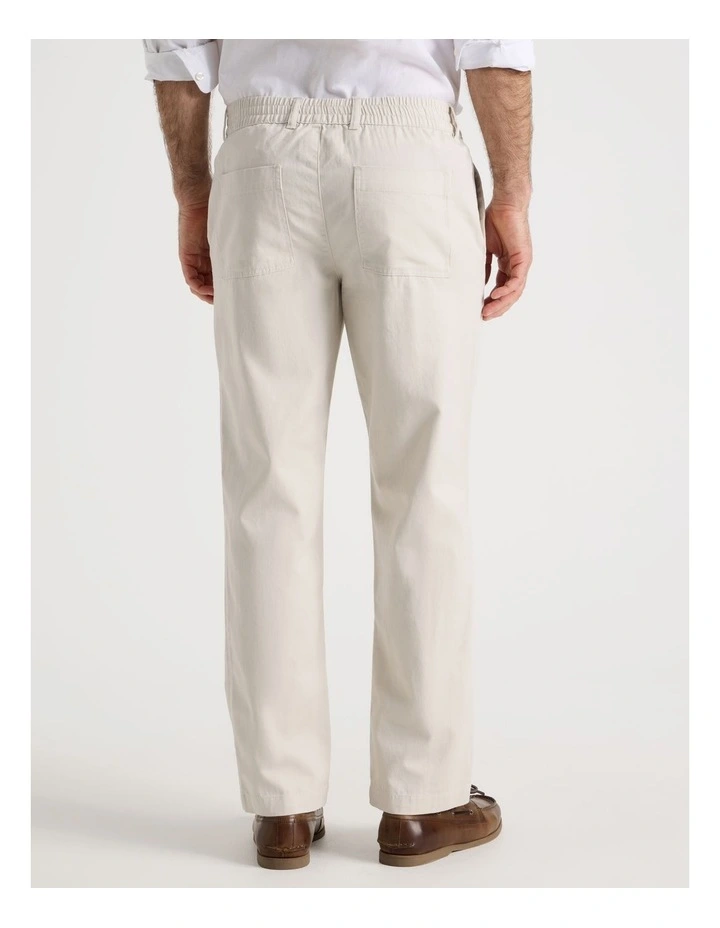 Cotton Linen Pant in Bone image 6