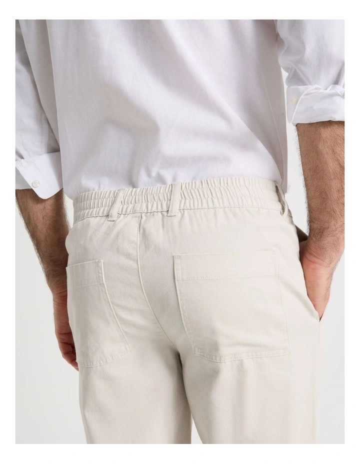 Cotton Linen Pant in Bone image 7