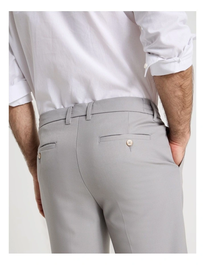 Pleat Front Comfort Tailored Pant in Grey image 7