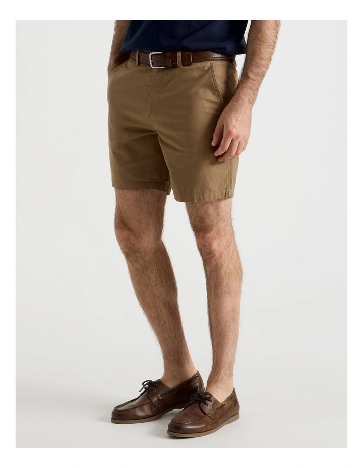 Chino Short in Camel image 5