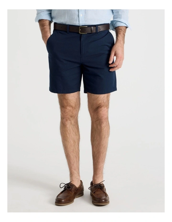 Chino Short in Navy image 2