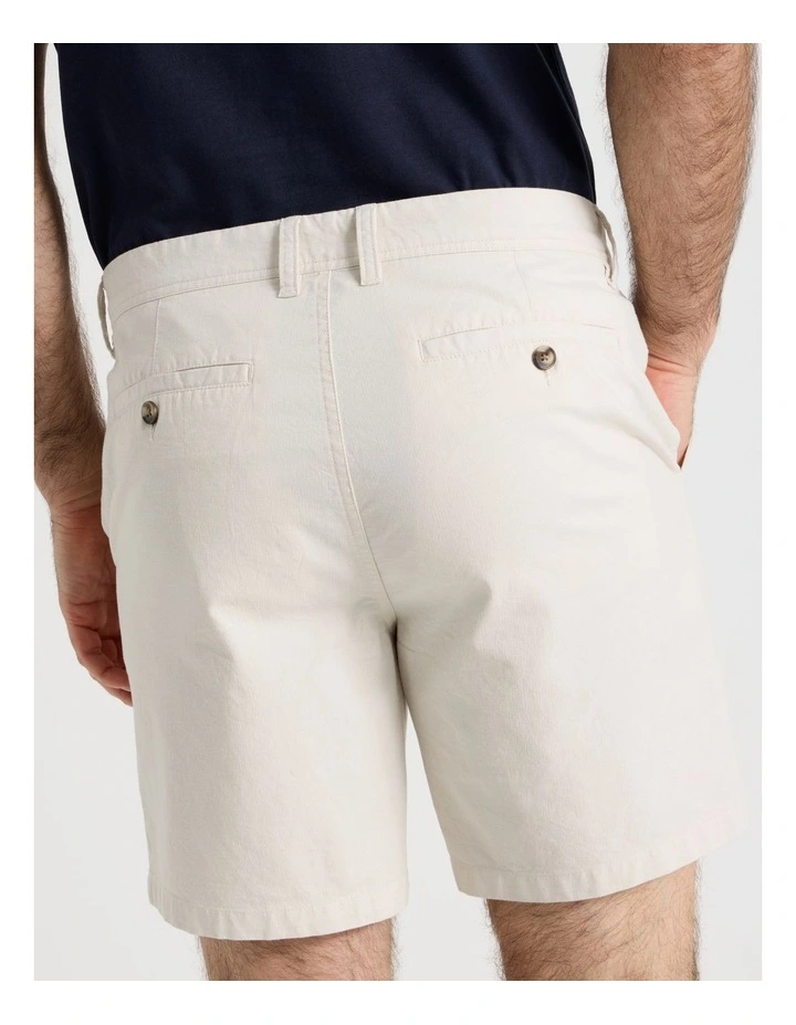 Chino Short in Ecru image 7