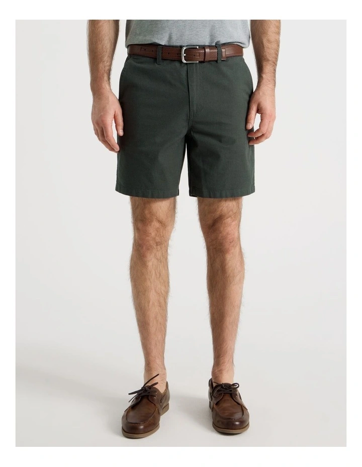 Chino Short in Khaki image 2