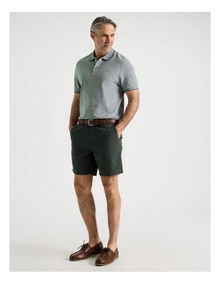 Chino Short in Khaki image 4