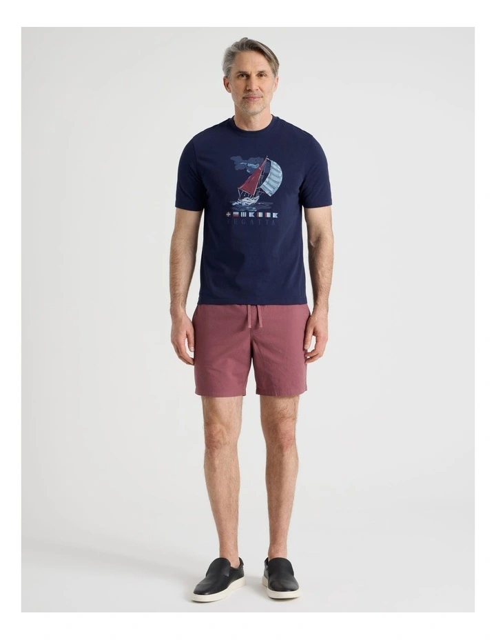 Deck Short in Claret image 1