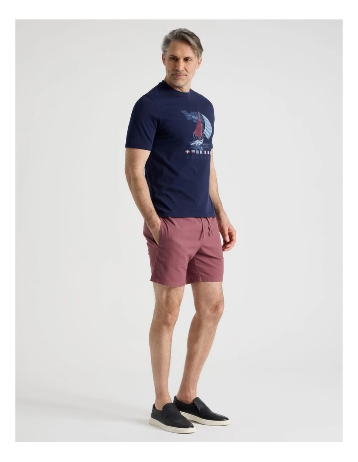 Deck Short in Claret image 3