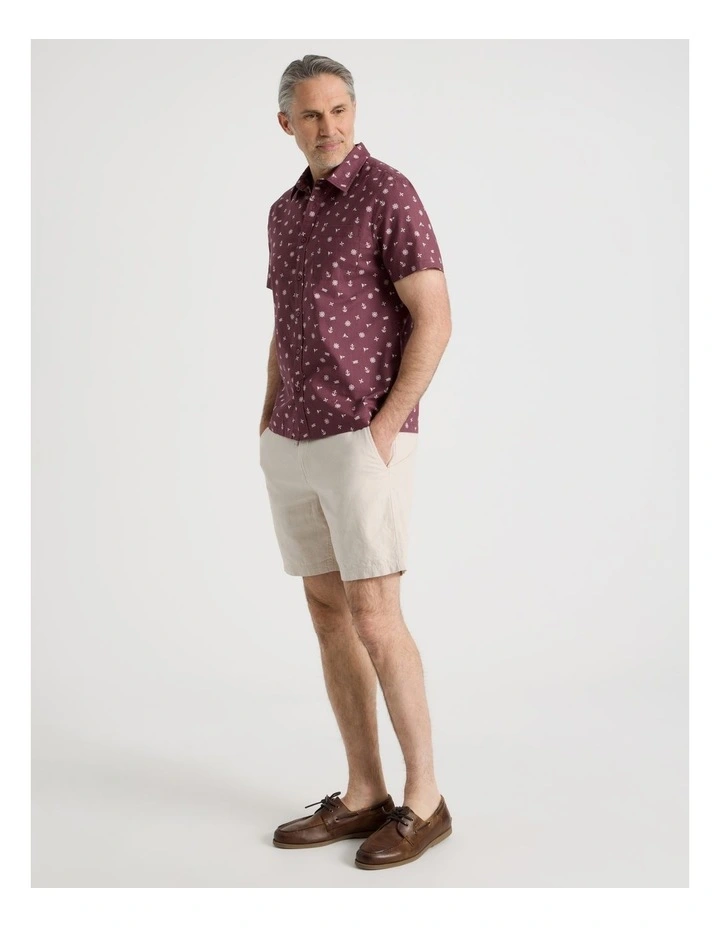 Cotton Linen Short in Sand image 3