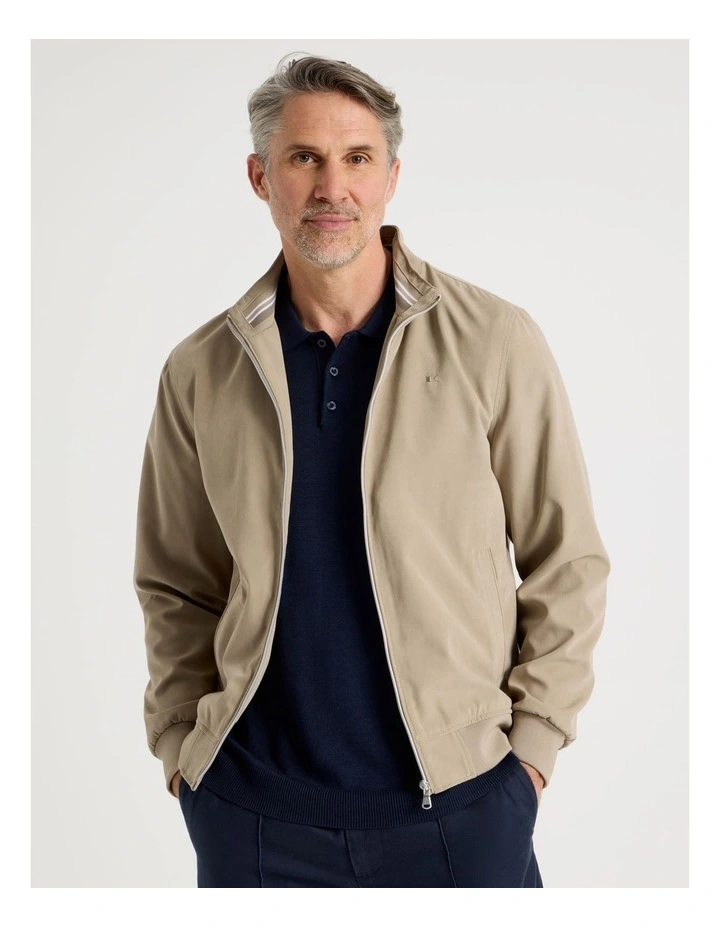 Micromoss Jacket in Taupe image 1