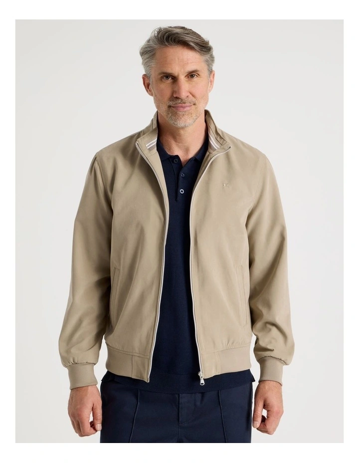 Micromoss Jacket in Taupe image 3