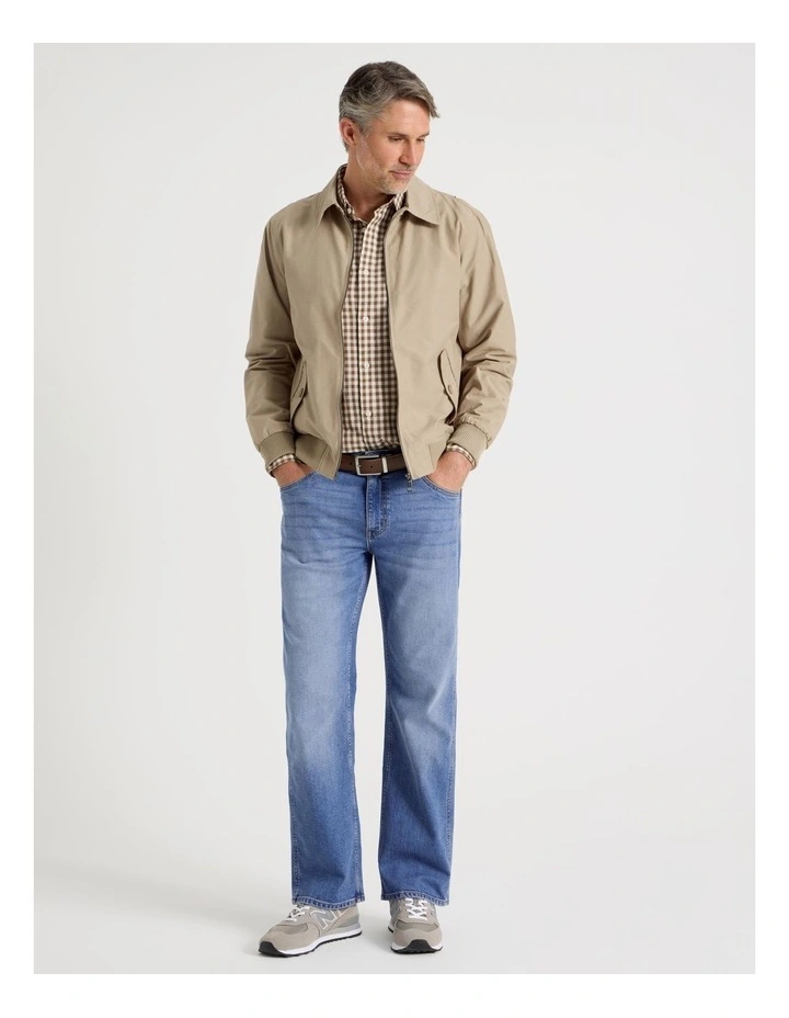 Nylon Twill Jacket in Taupe image 3