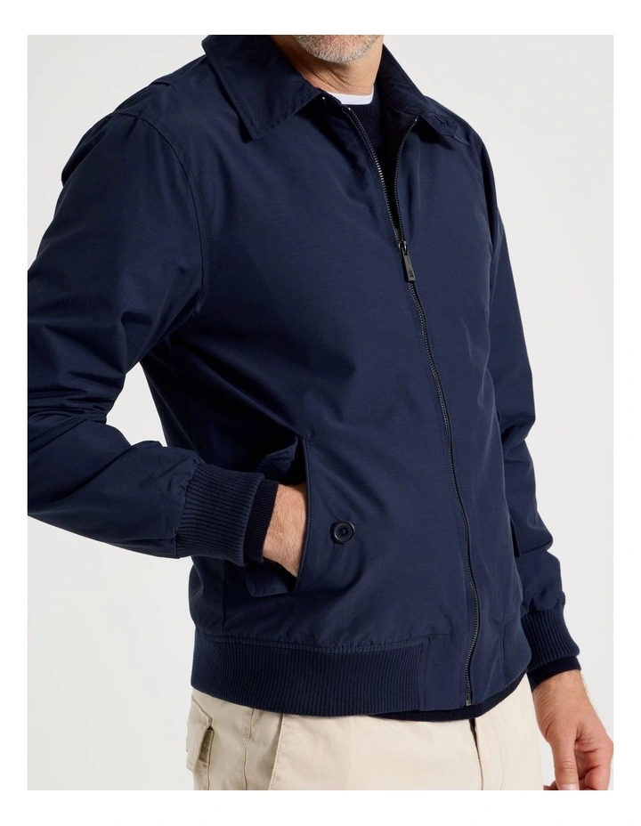 Nylon Twill Jacket in Navy image 4