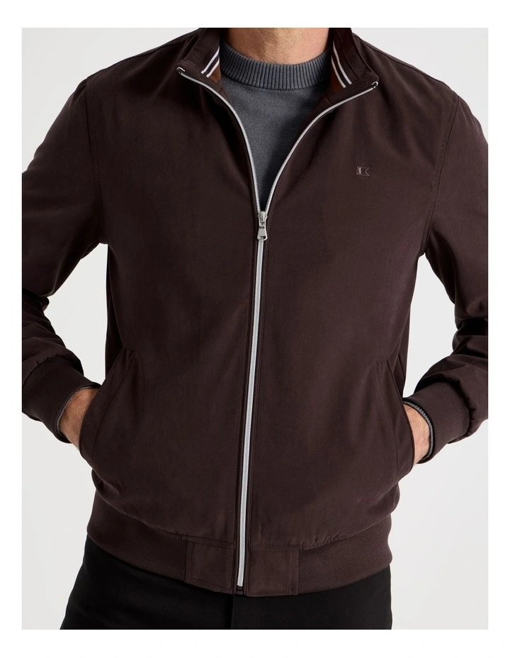 Micromoss Jacket in Brown image 2