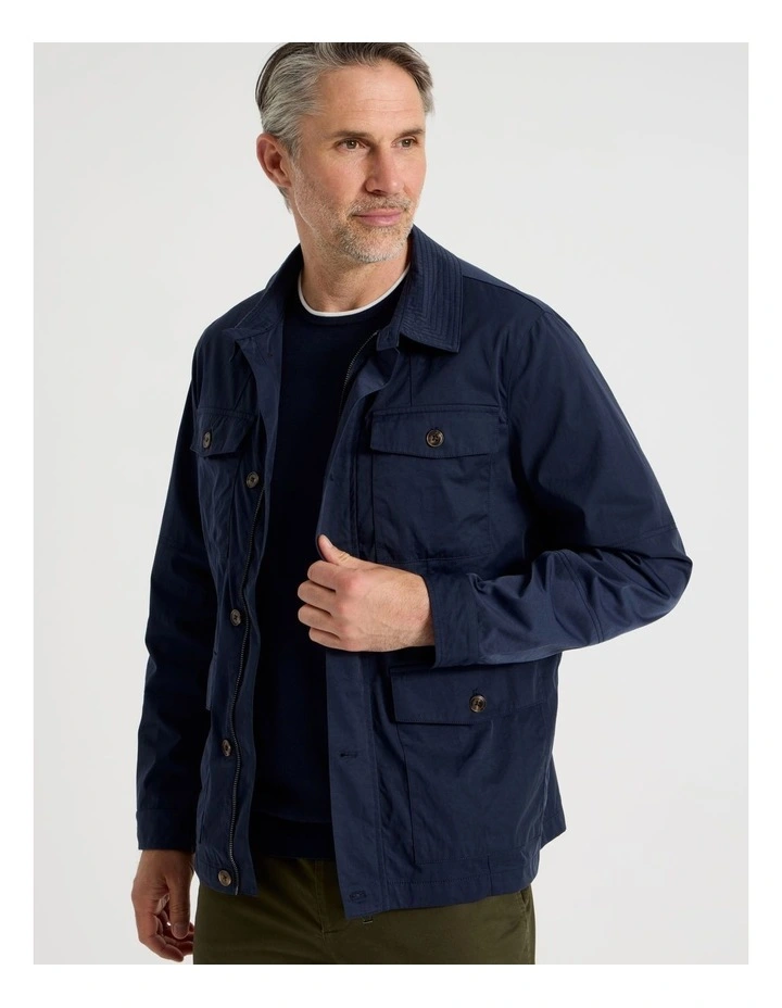 Field Jacket in Navy image 4