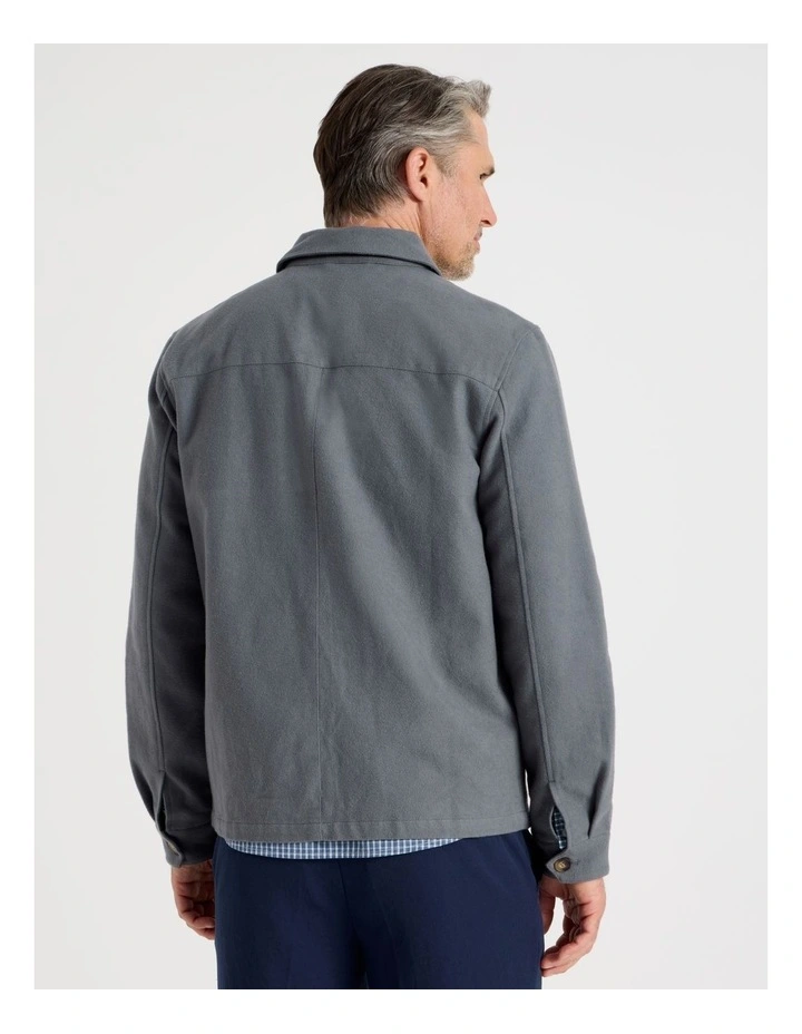 Utility Twill Jacket in Grey image 6