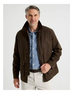 Waxed Jacket in Brown