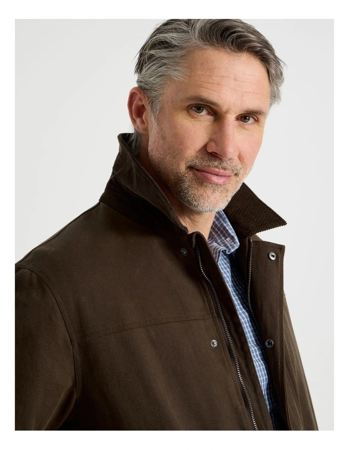 Waxed Jacket in Brown image 5