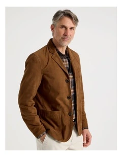 Suede Jacket in Brown
