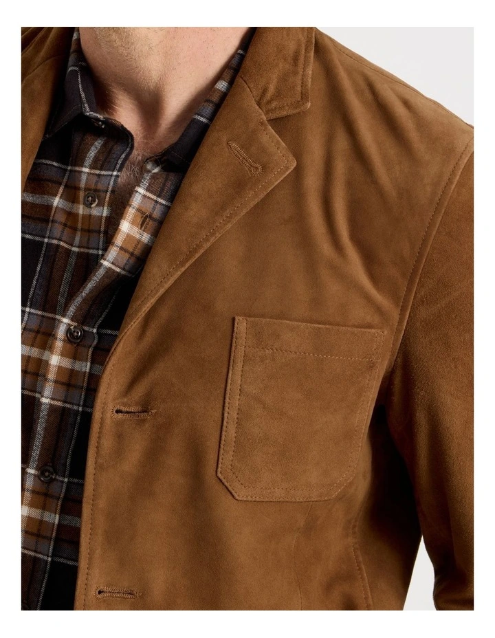 Suede Jacket in Brown image 2