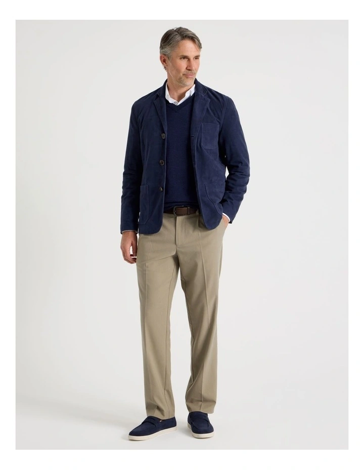 Suede Jacket in Navy image 4