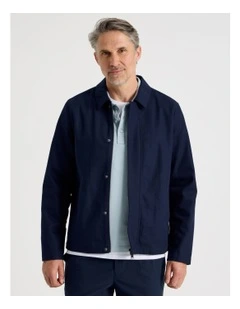 Canvas Utility Jacket in Navy
