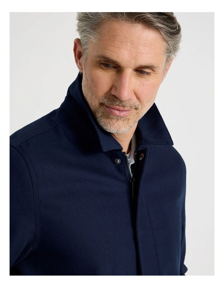 Canvas Utility Jacket in Navy image 2