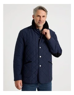 Quilted Jacket in Navy