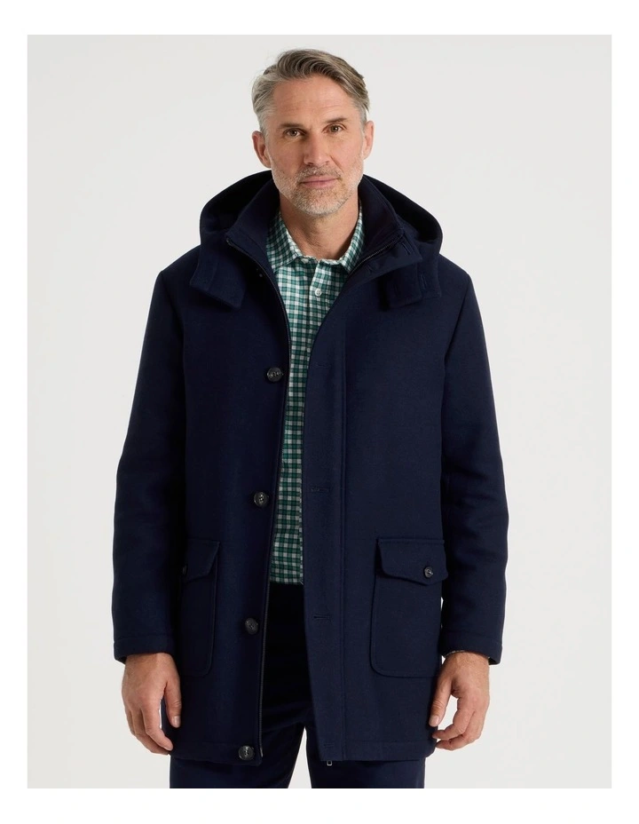 Parka Jacket in Navy image 1