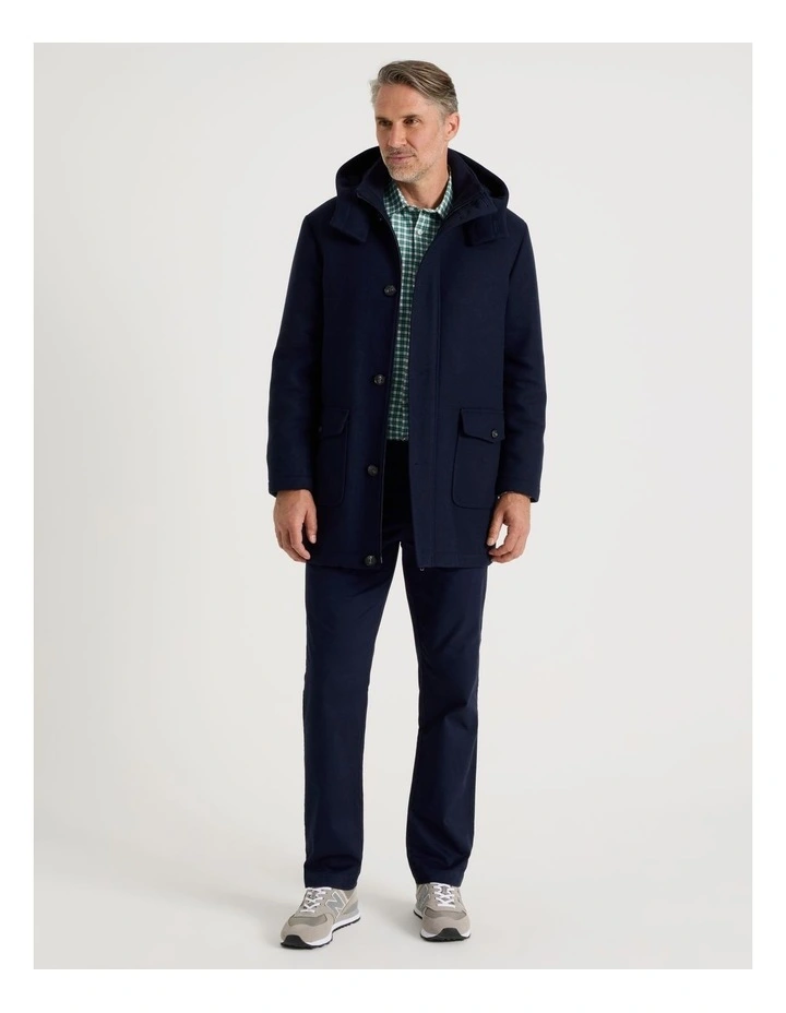 Parka Jacket in Navy image 2