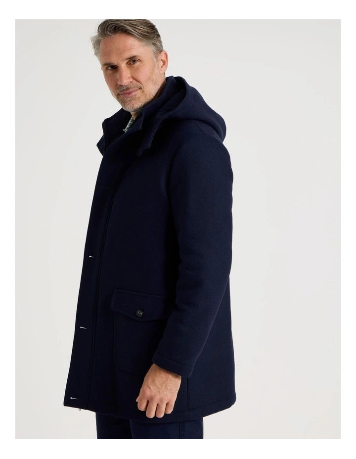 Parka Jacket in Navy image 3