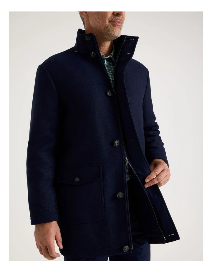 Parka Jacket in Navy image 4